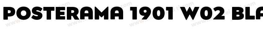 Posterama 1901 W02 Black字体转换